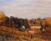 阿尔弗莱德 西斯莱 : Kitchen Garden at Louveciennes